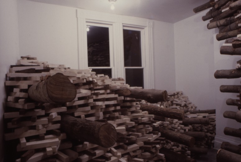 slide IRC.2012.01678 (old number: KUN.T-R004) showing Takamasa Kuniyasu's installation, Return to Self, at the Mattress Factory, 1991.