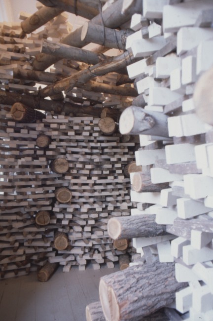 slide IRC.2012.01688 (old number: KUN.T-R014) showing Takamasa Kuniyasu's installation, Return to Self, at the Mattress Factory, 1991.