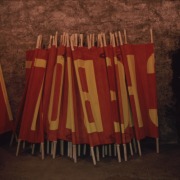 slide IRC.2012.02002 (old number: TOT.D-L001) showing Dezider Tóth's installation, Last Aid, at the Mattress Factory, 1995.