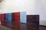 slide IRC.2012.00825 (old number: KEN.M-F008) showing Mary Jean Kenton's installation, The Free Rectangles, at the Mattress Factory, 1992.