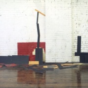 slide IRC.2012.00818 (old number: KEN.M-F001) showing Mary Jean Kenton's installation, The Free Rectangles, at the Mattress Factory, 1992.