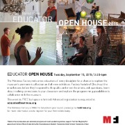 2015 Educator Open House Flyer