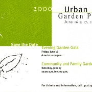 2000 Urban Garden Party Invite