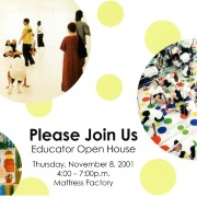 2001 Educator Open House Postcard