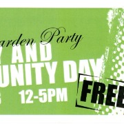 2008 Family and Community Urban Garden Party Poster