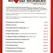 We Heart Our Members! February Free Days Poster
