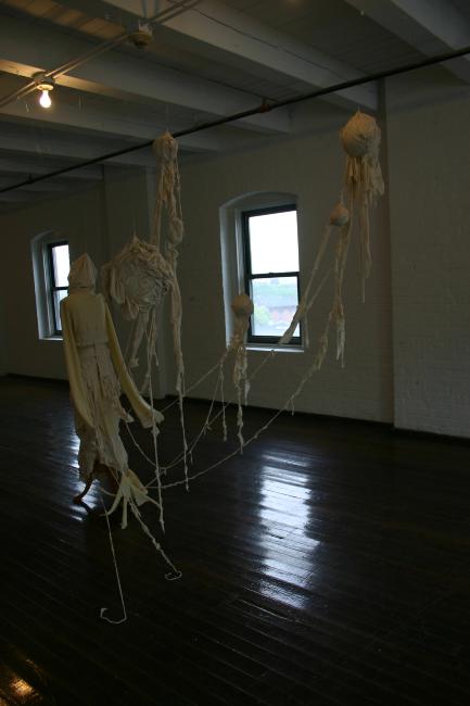 Digital image IRC.2012.07379 showing Nami Ogawa's installation, [you tie li da tsu], at the Mattress Factory, 2005.