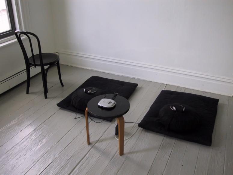 Digital image IRC.2013.00683 showing Kyoki Roberts's installation, Nowhere to Go; Nothing to Do: Just Sitting, at the Mattress Factory, 2003.