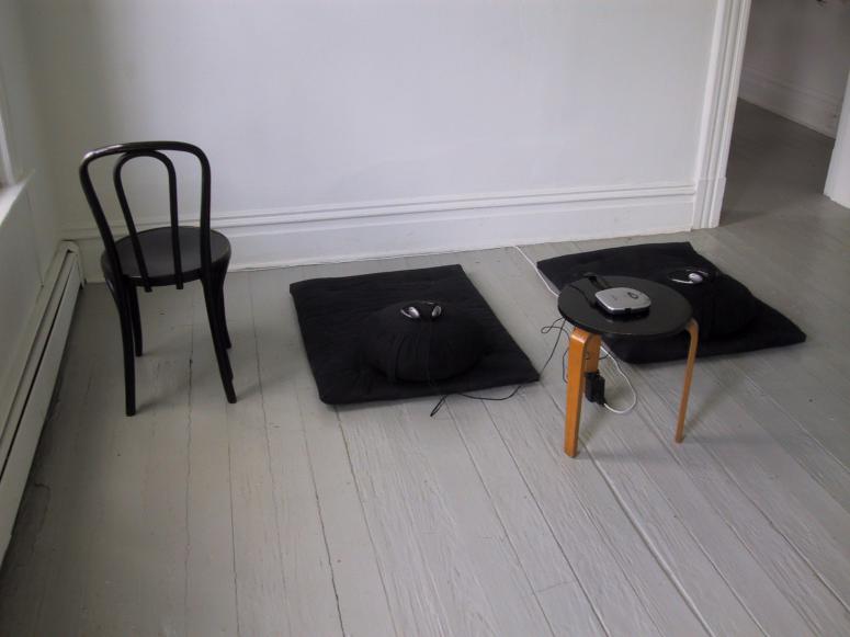 Digital image IRC.2013.00682 showing Kyoki Roberts's installation, Nowhere to Go; Nothing to Do: Just Sitting, at the Mattress Factory, 2003.