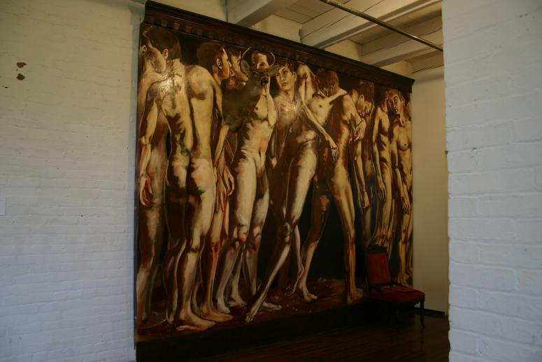 Digital image IRC.2012.07128 showing Thommy Conroy's installation, Yes, Let's Go, at the Mattress Factory, 2005.