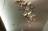 Digital image IRC.2012.05532 showing Carin Mincemoyer's installation, Migrating Birds Mimicking the Structure of Polyethylene Molecules, at the Mattress Factory, 2009.