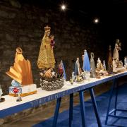 Digital image IRC.2012.05143 (old number: _78H0446) showing Meira Marrero and José A. Toirac's installation, Ave Maria, at the Mattress Factory, 2010.