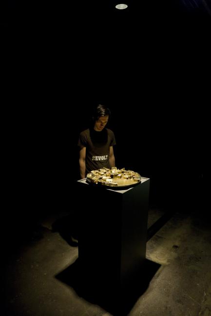 Digital image IRC.2012.06988 showing Glenn Loughran's installation, Squatter Sovereignty: Radical Love, at the Mattress Factory, 2011.