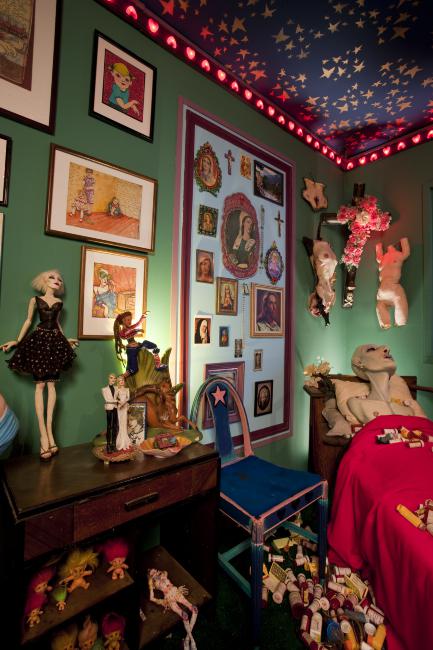 Digital image IRC.2012.04938 showing Greer Lankton's permanent installation, It's all about ME, Not You, at the Mattress Factory, 2009.