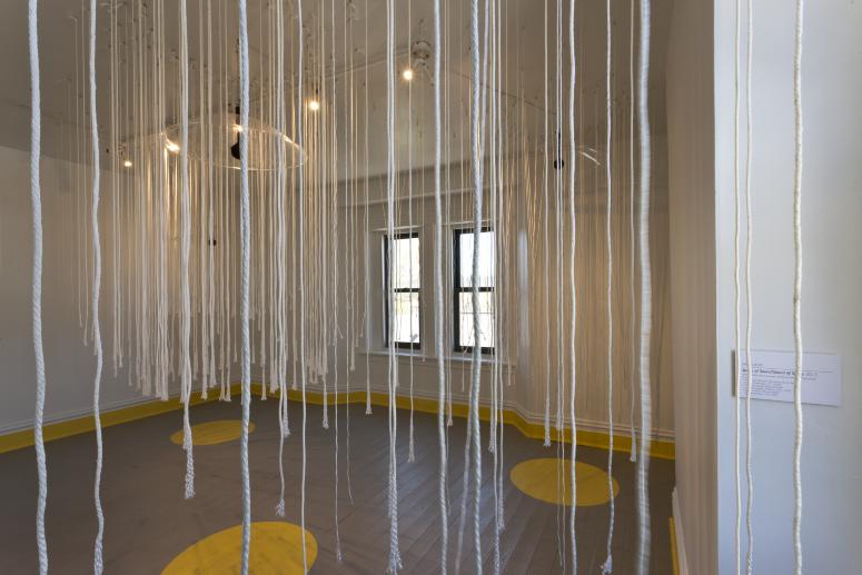 Digital image IRC.2012.04949 showing Nick Liadis's installation, Space of Sound/Sound of Space, at the Mattress Factory, 2012.