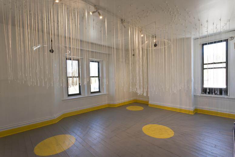 Digital image IRC.2012.04950 showing Nick Liadis's installation, Space of Sound/Sound of Space, at the Mattress Factory, 2012.