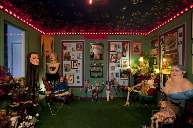 Digital image IRC.2012.04933 showing Greer Lankton's permanent installation, It's all about ME, Not You, at the Mattress Factory, 2009.