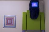 Digital image IRC.2012.04853 showing Thad Kellstadt's installation, Piece in/Piece Out, at the Mattress Factory, 2006.