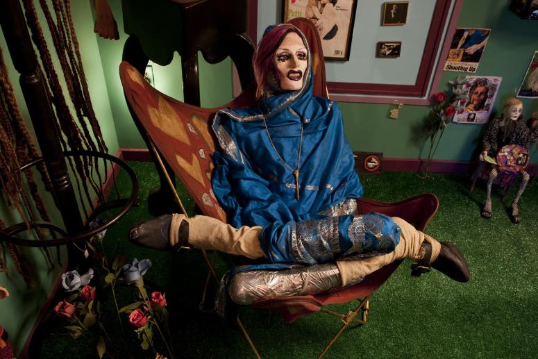 Digital image IRC.2012.04916 showing Greer Lankton's permanent installation, It's all about ME, Not You, at the Mattress Factory, 2009.