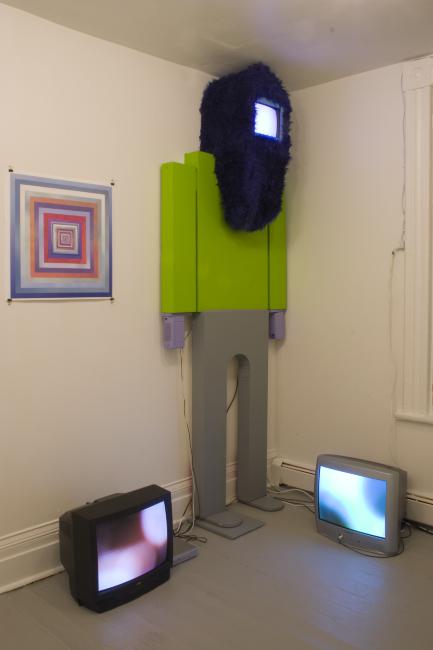 Digital image IRC.2012.04850 showing Thad Kellstadt's installation, Piece in/Piece Out, at the Mattress Factory, 2006.