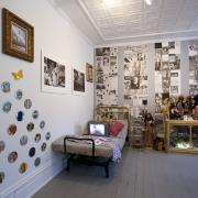 Digital image IRC.2012.04786 showing Victoria Hruska and LaToya Ruby Frazier's installation, 1921 Braddock Summoning 1982, at the Mattress Factory, 2009.