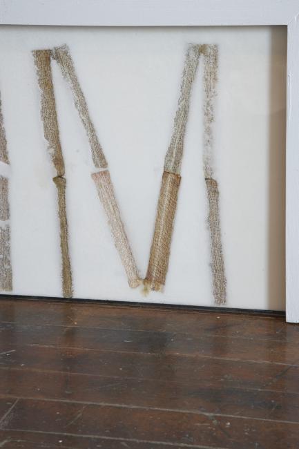 Digital image IRC.2012.04447 showing Anita Dube's installation, 5 Words, at the Mattress Factory, 2007.