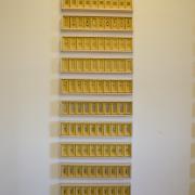 Digital image IRC.2012.04343 showing Angel Delgado's installation, Memorias acumuladas, at the Mattress Factory, 2004.