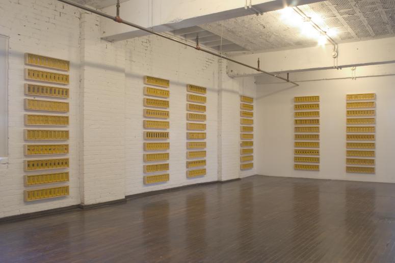 Digital image IRC.2012.04344 showing Angel Delgado's installation, Memorias acumuladas, at the Mattress Factory, 2004.