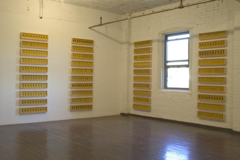 Digital image IRC.2012.04345 showing Angel Delgado's installation, Memorias acumuladas, at the Mattress Factory, 2004.