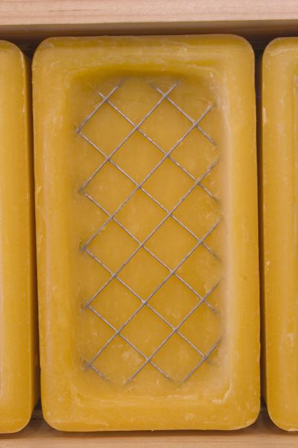 Digital image IRC.2012.04355 showing Angel Delgado's installation, Memorias acumuladas, at the Mattress Factory, 2004.