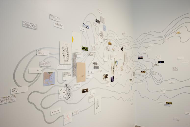 Digital image IRC.2012.04284 showing Nayda Collazo-Llorens's installation, Unfolding the Triangle, at the Mattress Factory, 2009.