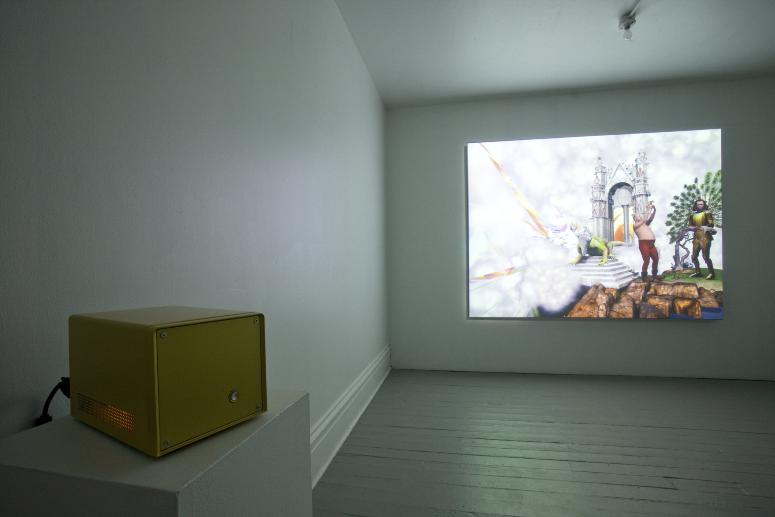 Digital image IRC.2012.04292 showing Brody Condon's installation, Judgment Modification (After Memling), at the Mattress Factory, 2009.