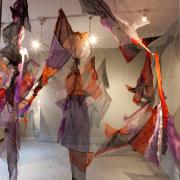 Digital image IRC.2012.04307 showing Amber Coppings's installation, Echoes of Objects, at the Mattress Factory, 2009.