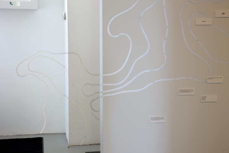 Digital image IRC.2012.04287 showing Nayda Collazo-Llorens's installation, Unfolding the Triangle, at the Mattress Factory, 2009.