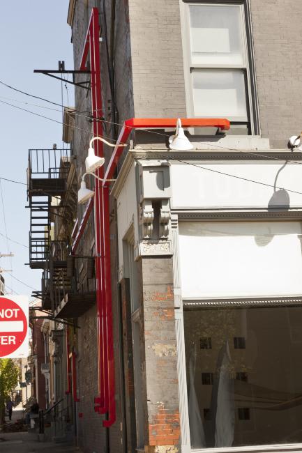 Digital image IRC.2012.04179 showing Dee Briggs's installation, Art You Can Get into...If You Have $12, at the Mattress Factory, 2012.