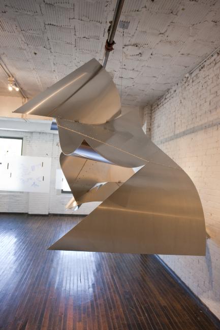 Digital image IRC.2012.04153 showing Dee Briggs's installation, Parasitic Reflectivity in a 90º Two-Step, at the Mattress Factory, 2010.