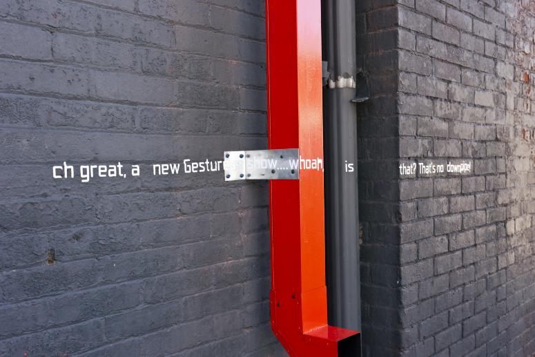 Digital image IRC.2012.04177 showing Dee Briggs's installation, Art You Can Get into...If You Have $12, at the Mattress Factory, 2012.