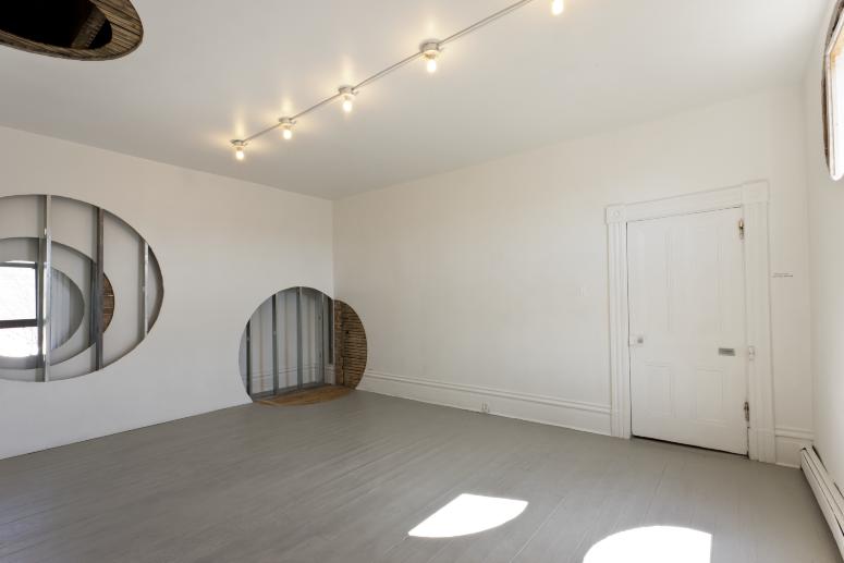 Digital Image IRC.2012.04025 showing Nina Marie Barbuto's installation, Glory Holes, at the Mattress Factory, 2012.