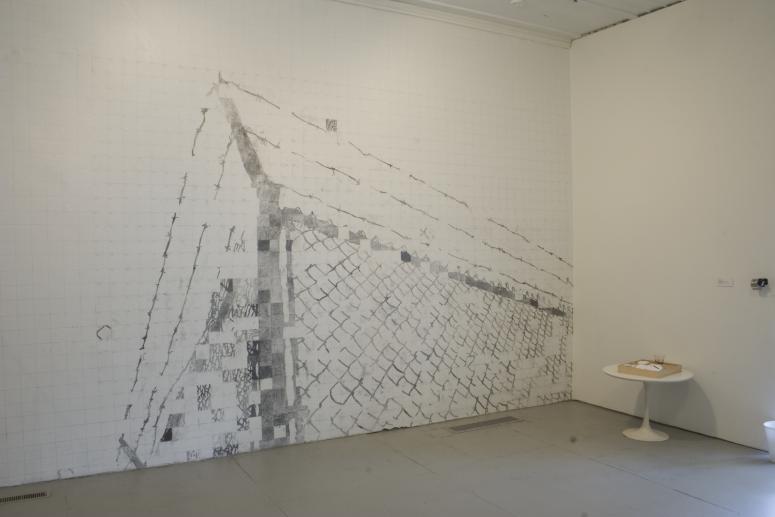 Digital image IRC.2012.04049 showing Kim Beck's changing installation, Quartered and Drawn, at the Mattress Factory, 2008.