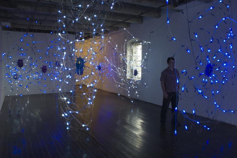 Digital image IRC.2012.04018 showing Deborah Aschheim's installation, On Memory, at the Mattress Factory, 2006.