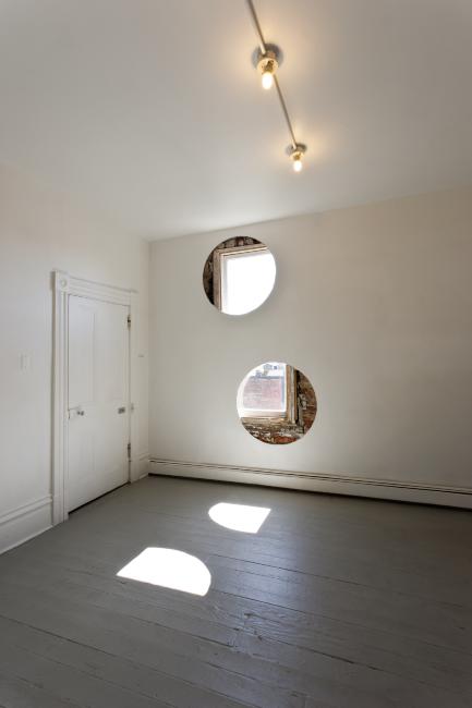 Digital Image IRC.2012.04032 showing Nina Marie Barbuto's installation, Glory Holes, at the Mattress Factory, 2012.