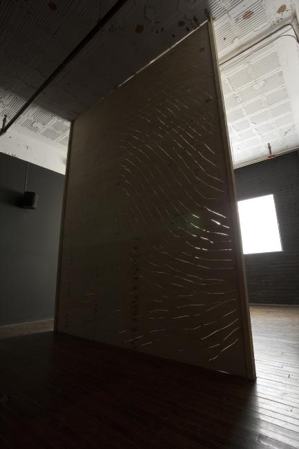 Digital image IRC.2012.04111 showing Danny Bracken's installation, What You Can See from the Light, at the Mattress Factory, 2010.