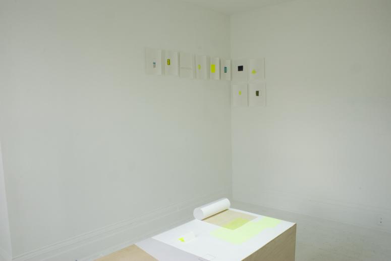 Digital image IRC.2012.03927 showing Natascha Ampunant's installation, Same Place in October (Leaning), at the Mattress Factory, 2006.