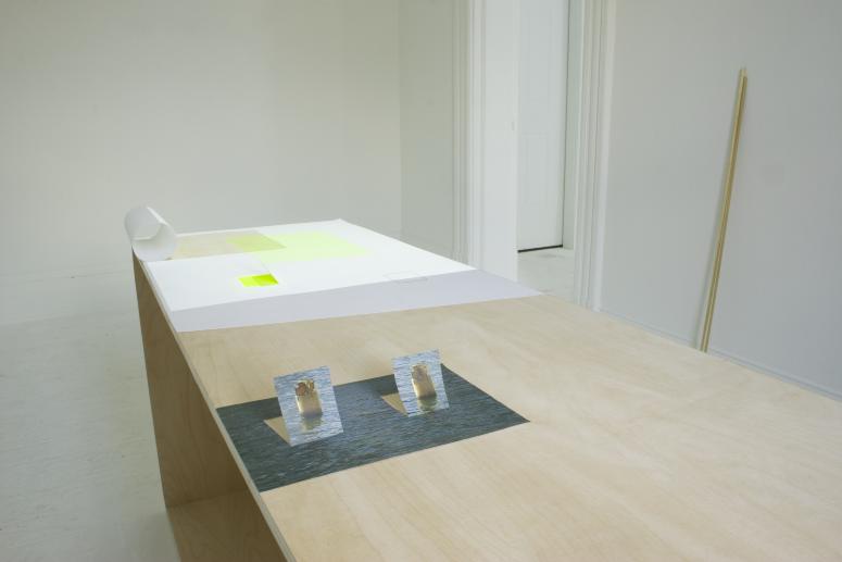 Digital image IRC.2012.03924 showing Natascha Ampunant's installation, Same Place in October (Leaning), at the Mattress Factory, 2006.