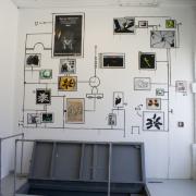 Digital image IRC.2012.03833 showing Lauren Frances Adams and Jake Peterson's installation, Space Invaders (Rat King), at the Mattress Factory, 2008.