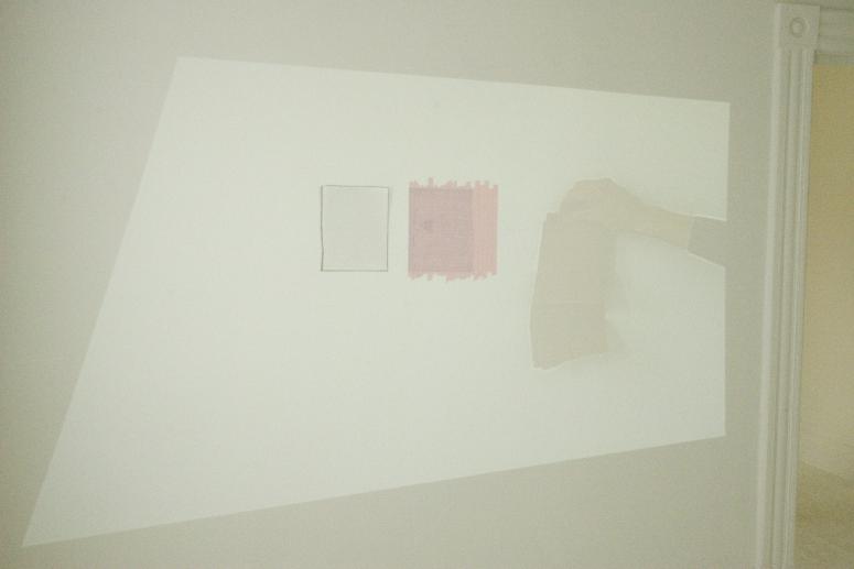 Digital image IRC.2012.03867 showing Natascha Ampunant's installation, Same Place in October (Leaning), at the Mattress Factory, 2006.