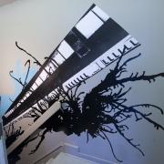 Digital image IRC.2012.03856 showing Stephanie Armbruster's installation, Word Salad, at the Mattress Factory, 2009.