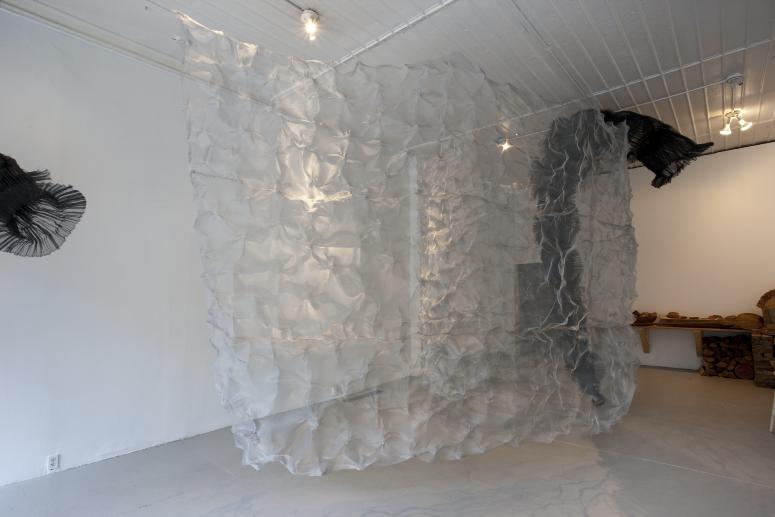 Digital image IRC.2012.03832 showing Atticus Adams's installation, castles in the air, at the Mattress Factory, 2009.