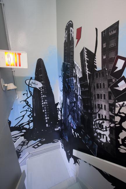 Digital image IRC.2012.03858 showing Stephanie Armbruster's installation, Word Salad, at the Mattress Factory, 2009.