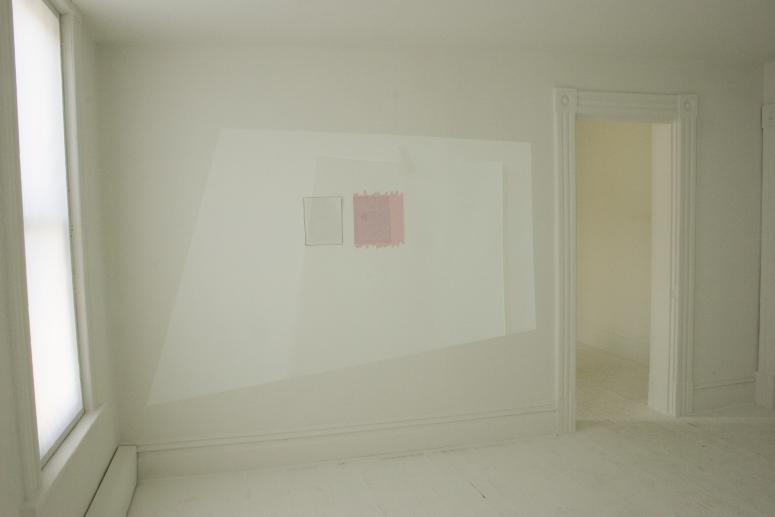 Digital image IRC.2012.03871 showing Natascha Ampunant's installation, Same Place in October (Leaning), at the Mattress Factory, 2006.